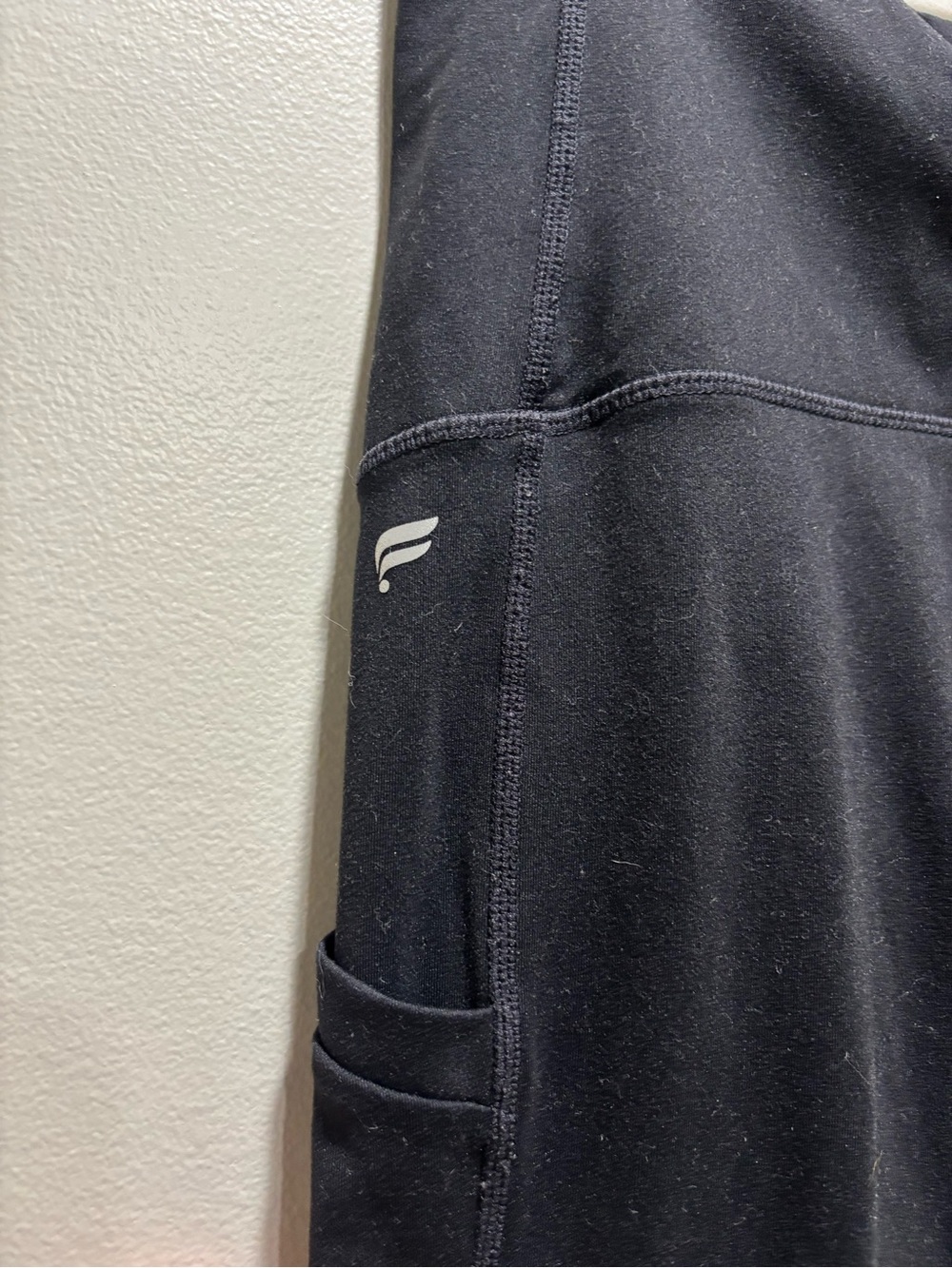 Fabletics Black PureLuxe Full Belly Band Performance Maternity Leggings Size M - Picture 4 of 5